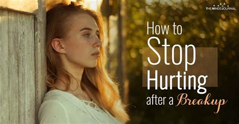 how to stop hurting after a breakup